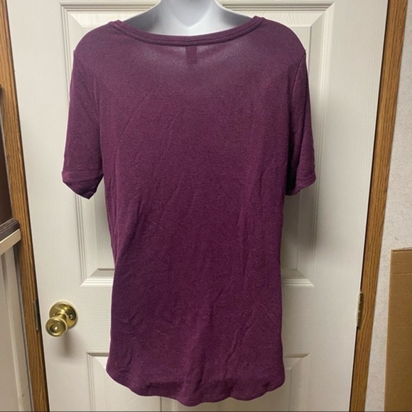 Old Navy Luxe medium purple tee - Picture 2 of 5
